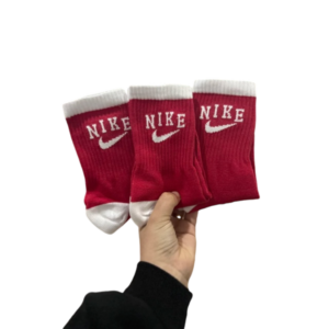 Nike rojo pipa blanca