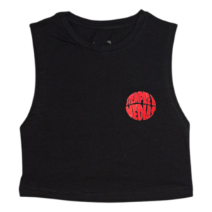 Croptop Negro (Logo Rojo)