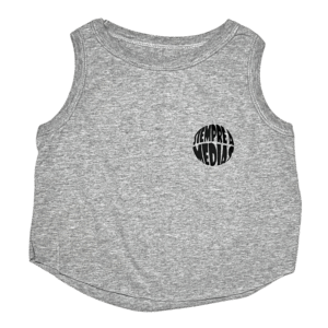 Musculosa Croptop Logo - Gris